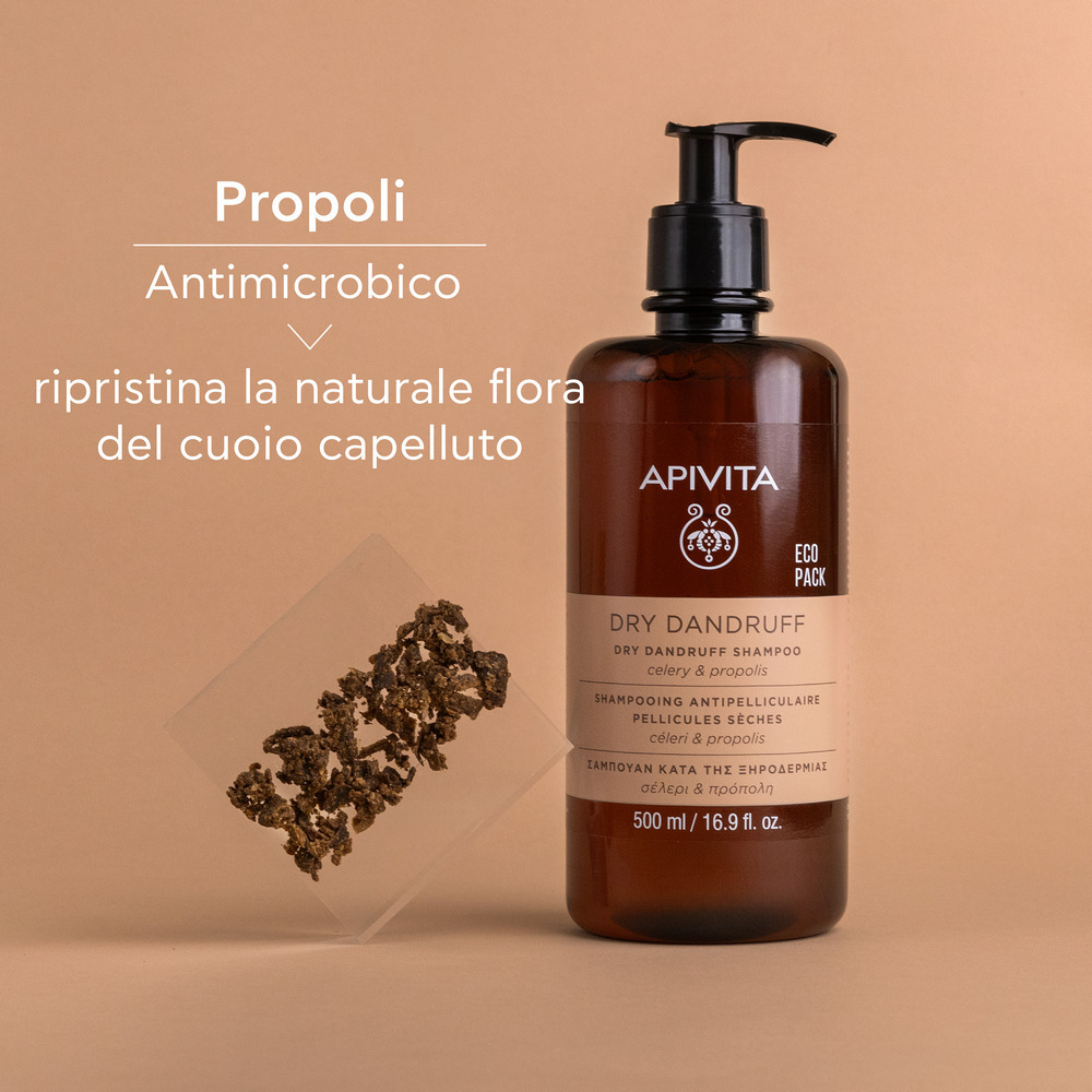 Apivita Dry Dandruff - Shampoo Antiforfora Per Cuoio Capelluto Secco 500 ml