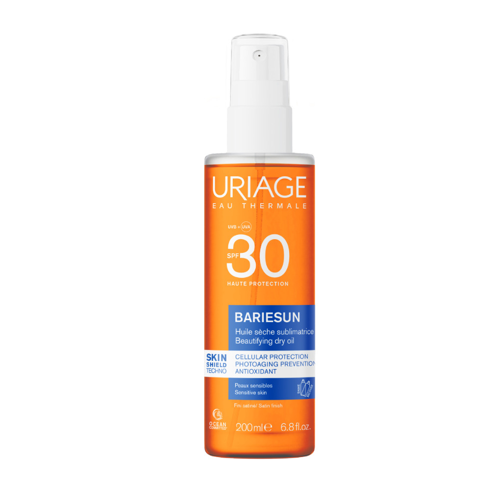 Uriage - Bariesun - Olio Secco SPF30 Per Viso, Corpo E Capelli 200 ml