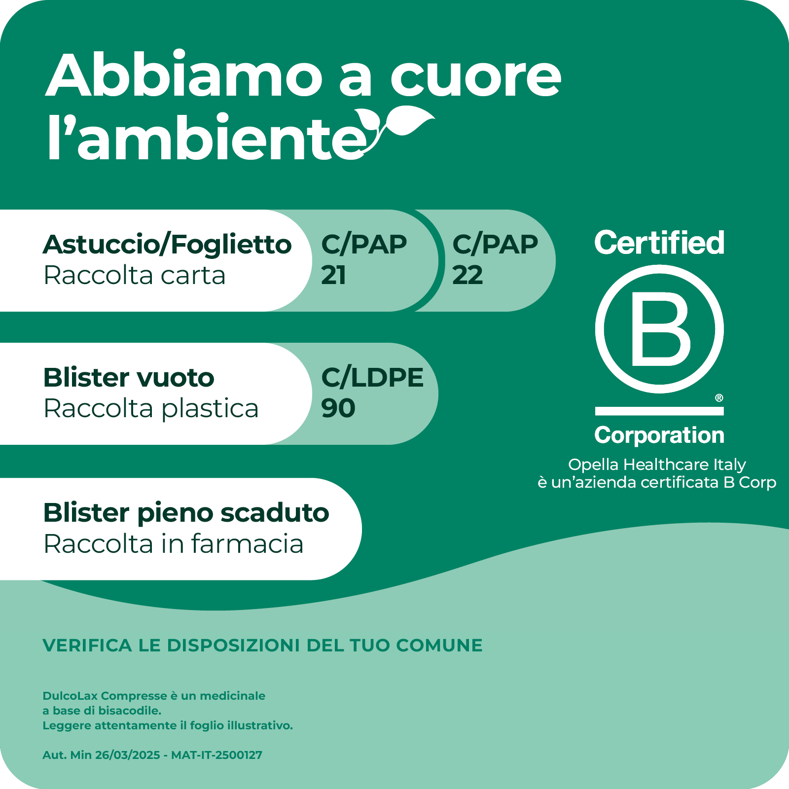 Dulcolax 5 mg 20 Compresse Rivestite - Lassativo In Caso Di Stitichezza Occasionale 