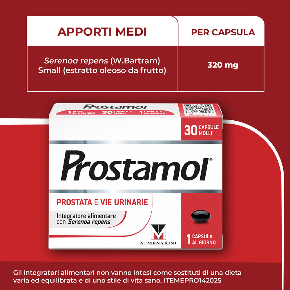 Prostamol - Integratore per la prostata e le vie urinarie - 30 Capsule