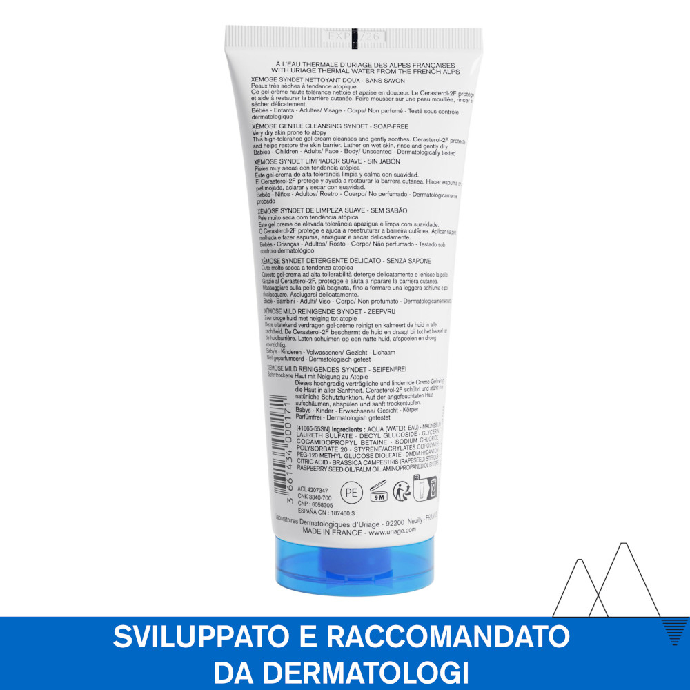 Uriage Xémose Syndet Detergente Delicato Pelle Secca 200 ml