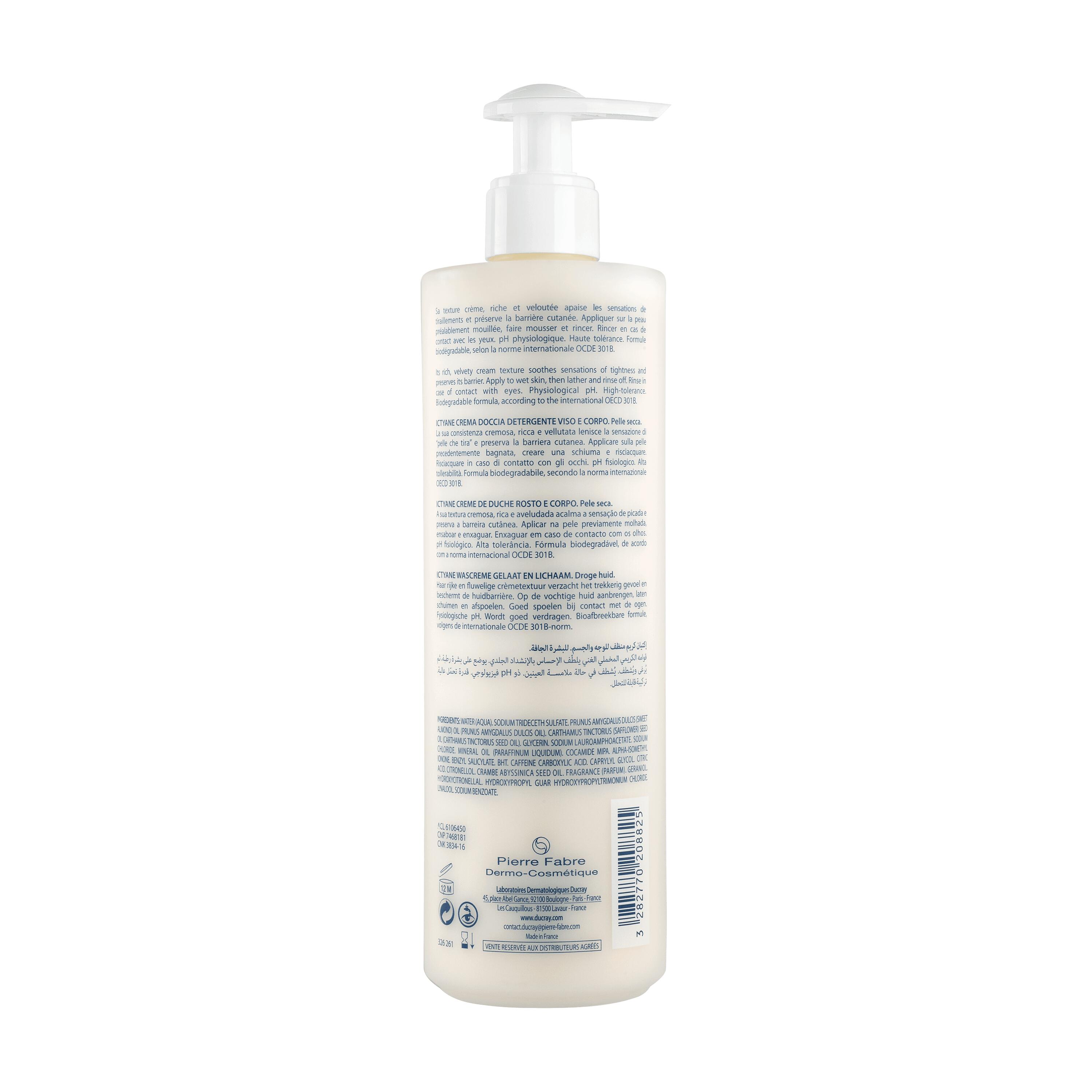 Ducray Ictyane - Crema Doccia Detergente Per Pelle Secca 400 ml
