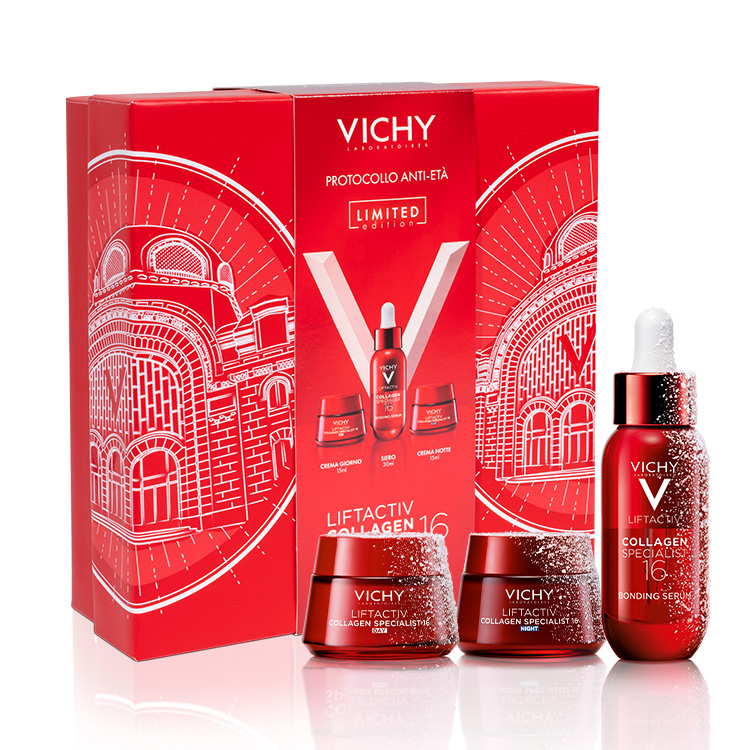 Vichy Cofanetto Spa Protocollo Antietà Liftactiv Collagen Specialist 16 Siero 30ml + Crema Giorno 15ml + Crema Notte 15ml