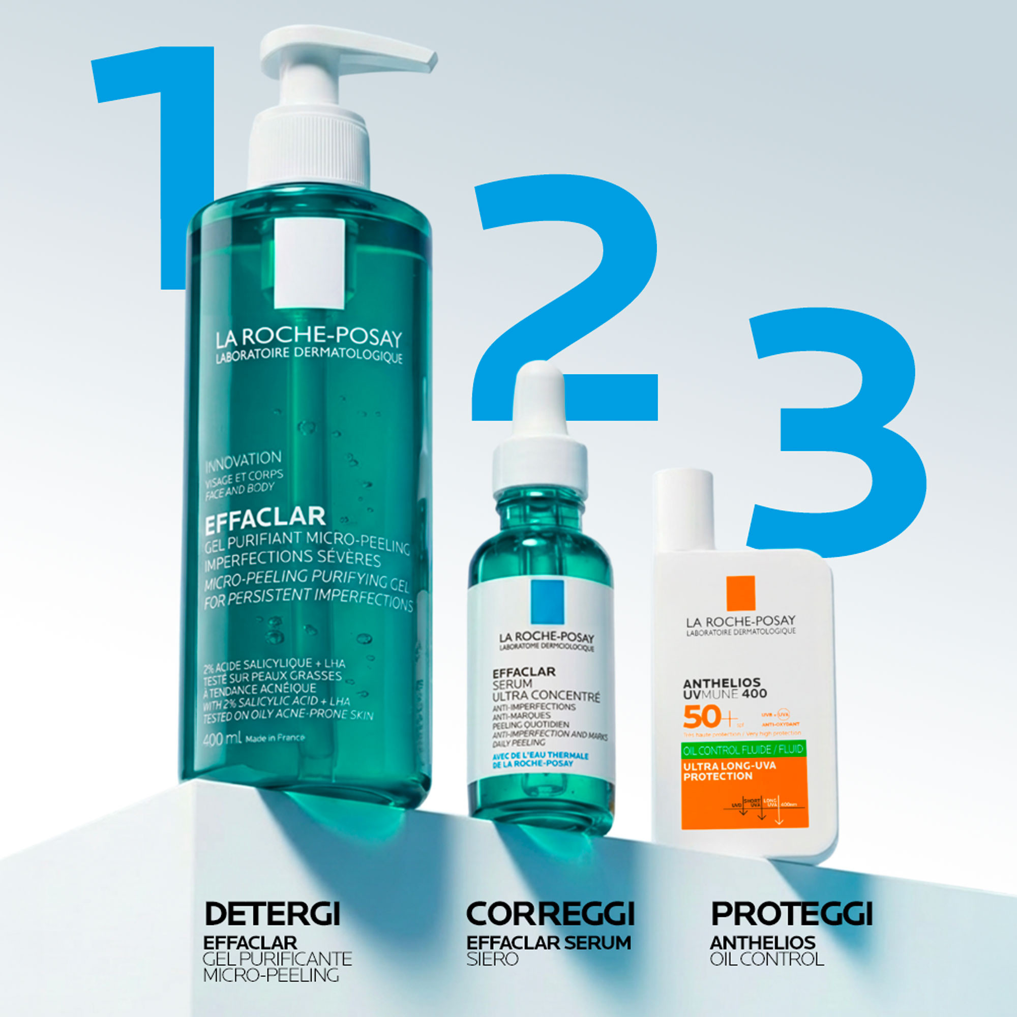 La Roche-Posay Effaclar - Siero Peeling Viso Per Pelle Mista, Grassa O A Tendenza Acneica 30 ml