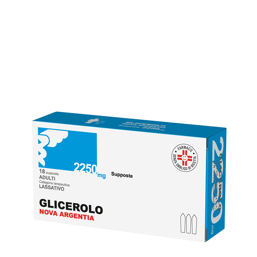 Glicerolo Nova Argentia Adulti 2250mg 18 Supposte
