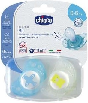 Chicco Succhietto Physio Air Night 0-6m Bimbo