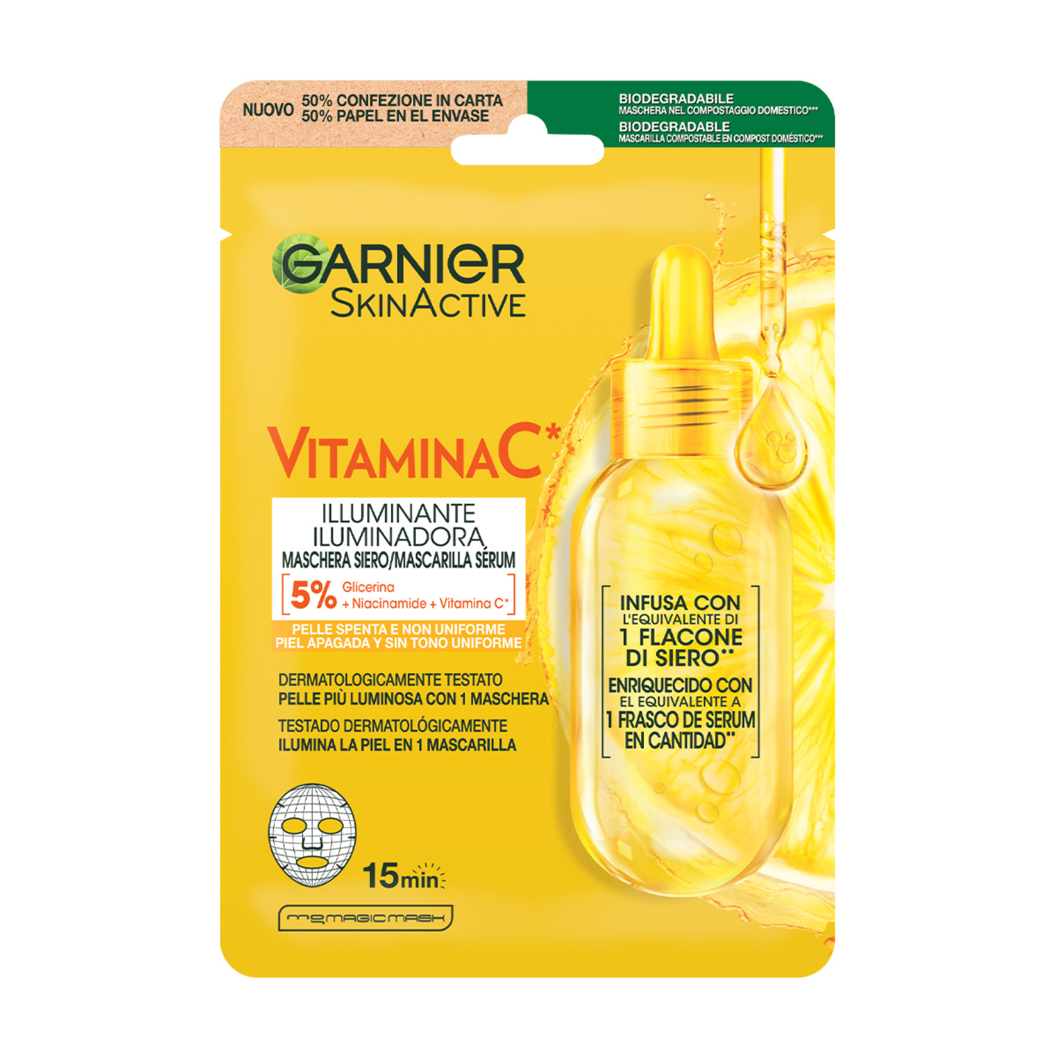 GARNIER MASCHERA TESSUTO VIT C GARNIER MASCHERA TESSUTO VIT C