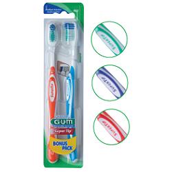 Gum Super Tip 463 Spazzolino Medio 2 Pezzi