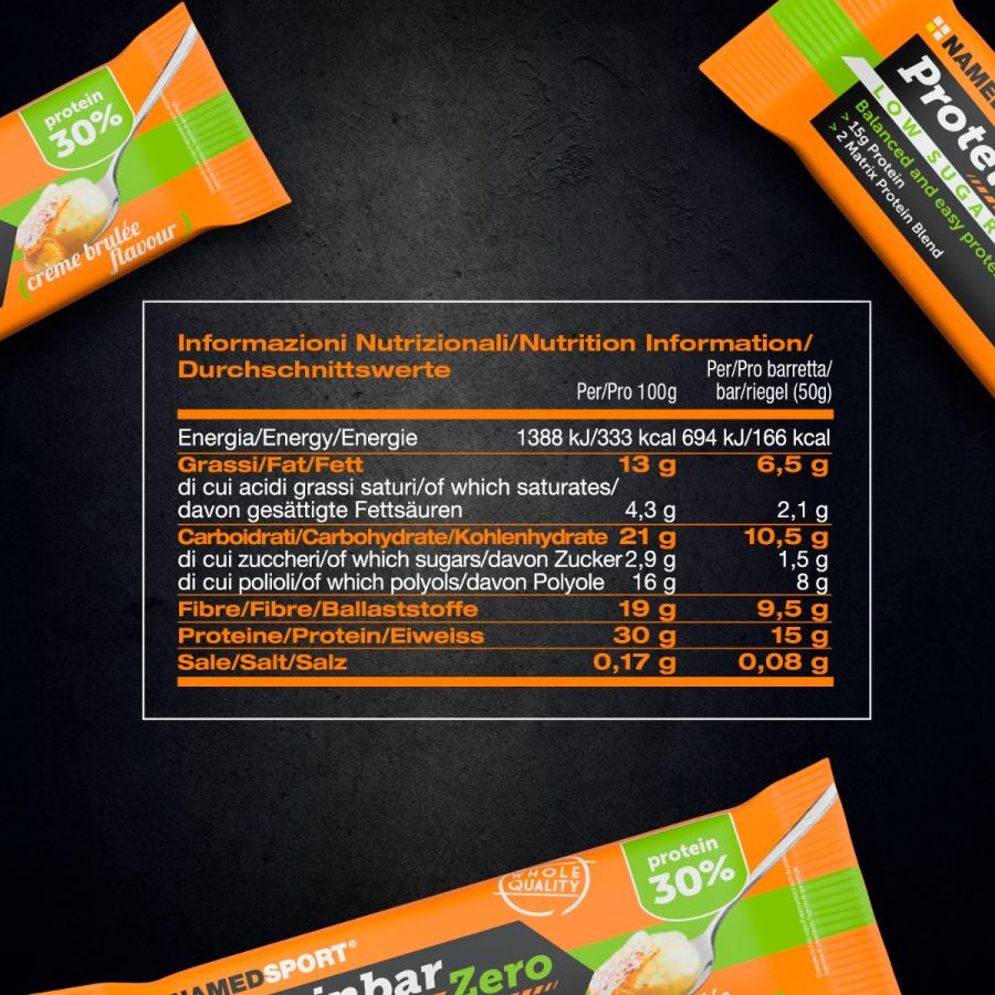 Named Sport Proteinbar Zero - Barretta Proteica Gusto Crème Brulèe 50 g