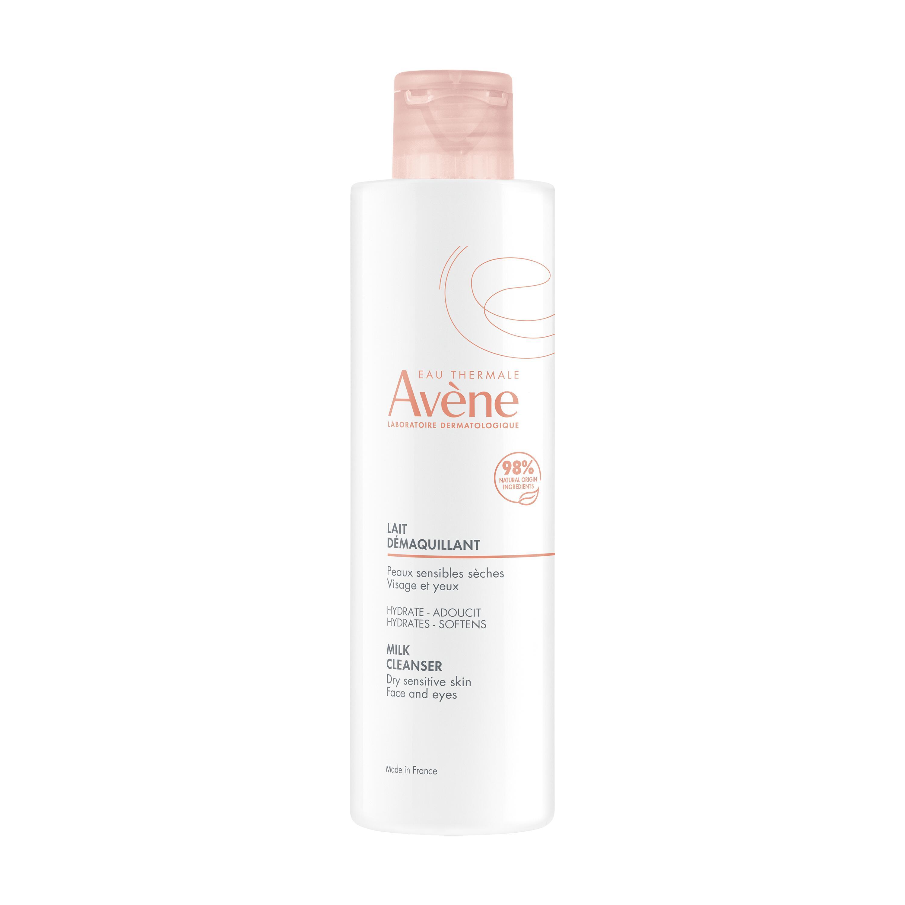 Avène Les Essentiels - Latte Detergente Struccante Per Pelle Sensibile, Secca E Molto Secca 200 ml 