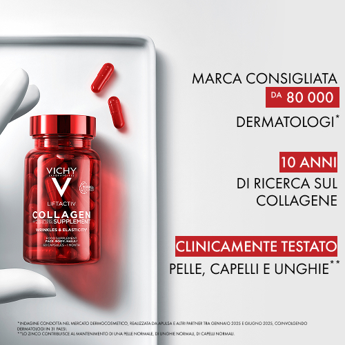 Vichy - Liftactive - Collagen 60 Capsule - Integratore Per Pelle, Capelli E Unghie