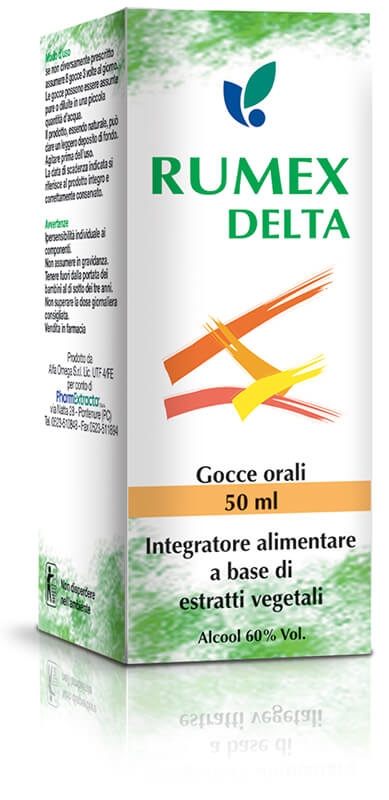 Rumex Delta Soluzione Idroalcolica Integratore 50 ml Rumex Delta Soluzione Idroalcolica Integratore 50 ml