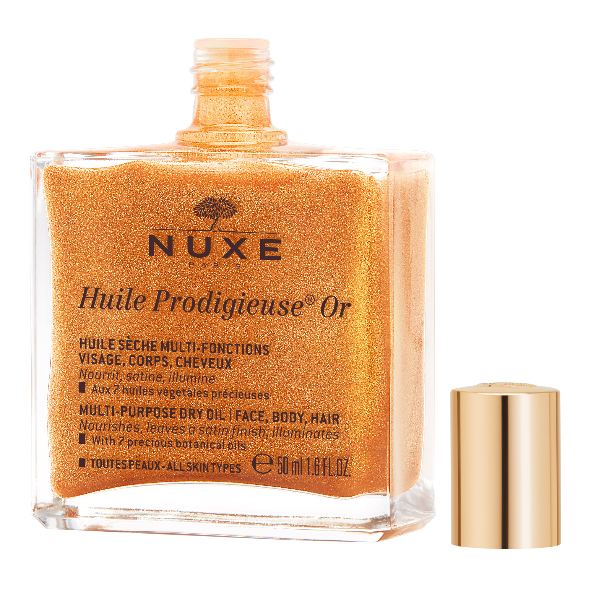 Nuxe Huile Prodigieuse Oro - Olio secco per viso corpo e capelli - 50 ml