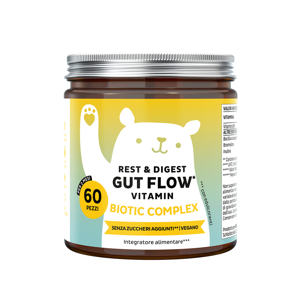 Bears With Benefits - Rest & Digest Gut Flow Vitamin 60 Orsetti - Integratore Per Il Benessere Intestinale