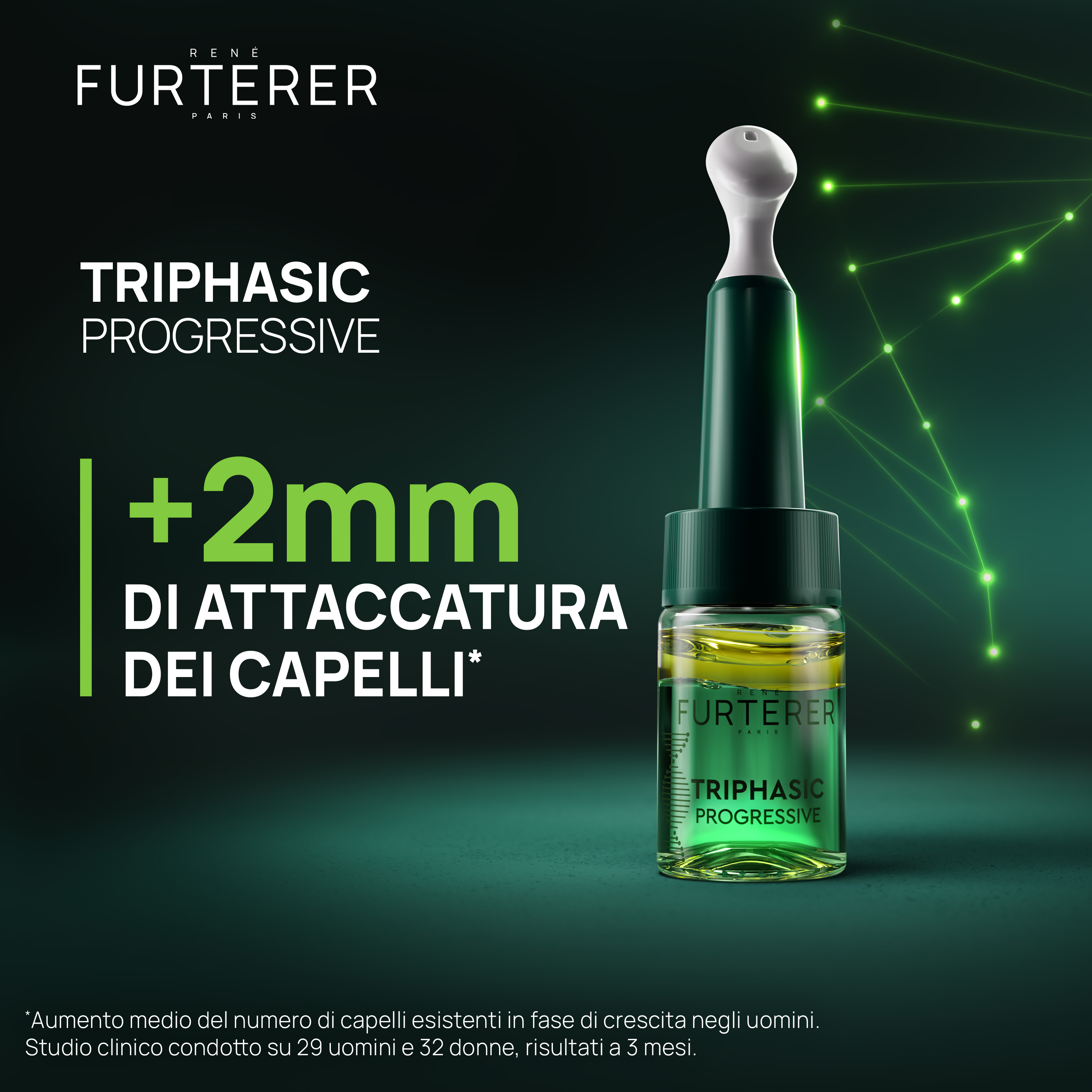 Rene Furterer Triphasic Progressive - Trattamento Anticaduta Longevità & Densità 8 Fiale