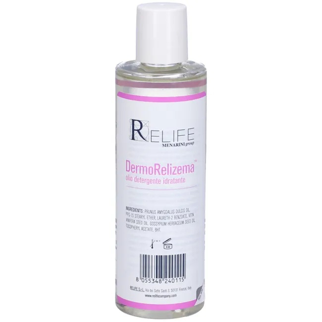 Relife Dermorelizema Olio Detergente Idratante per Pelle Secca Sensibile 200ml