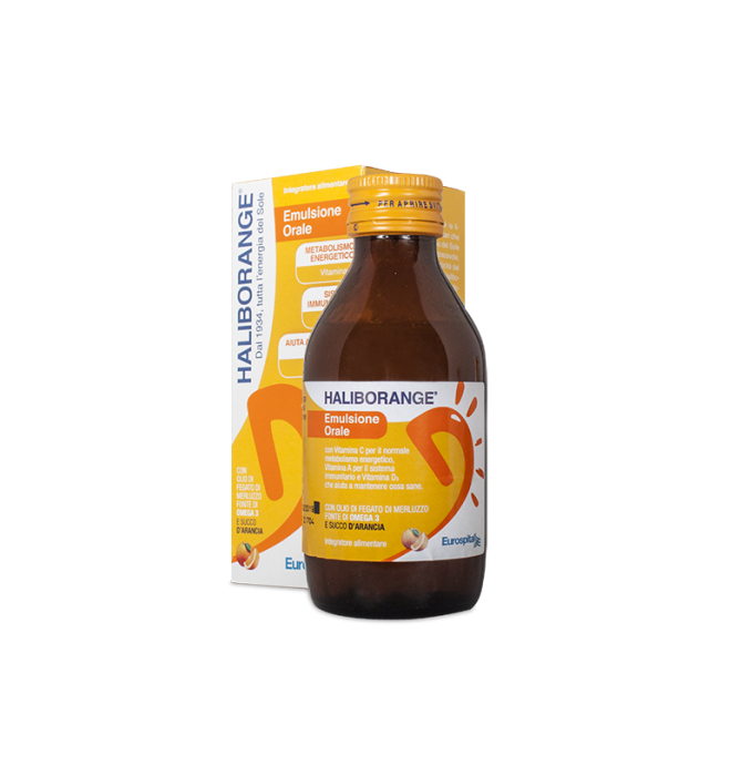 Haliborange Emulsione Orale Integratore di Vitamine 150 ml