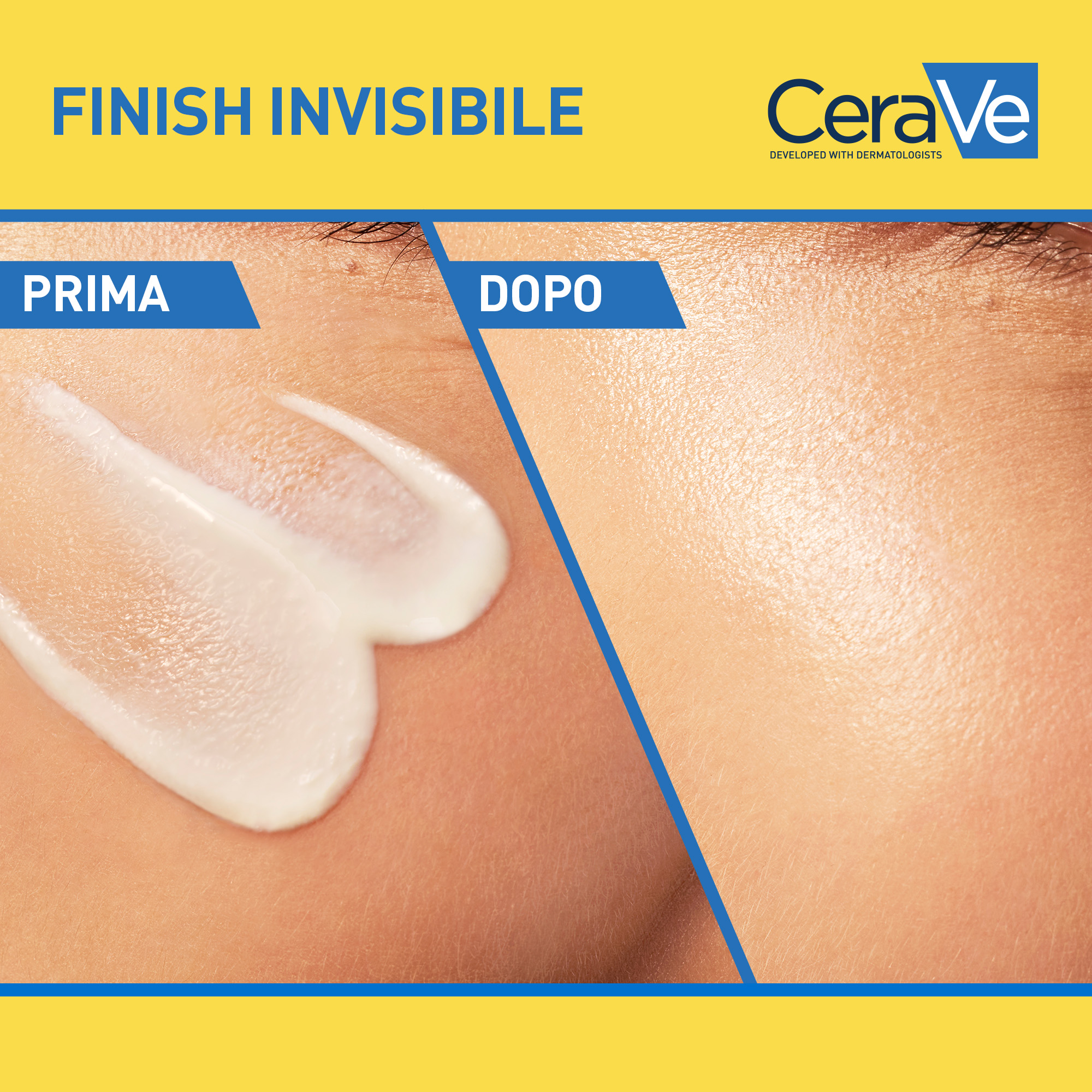 CeraVe Fluido Solare Idratante Invisibile - Protezione Solare SPF50 Viso 50 ml
