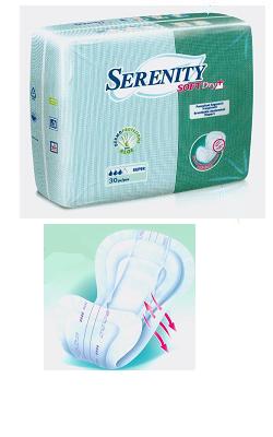 Serenity Soft Dry+ Pannolone Sagomato Super Con Aloe 30 Pezzi