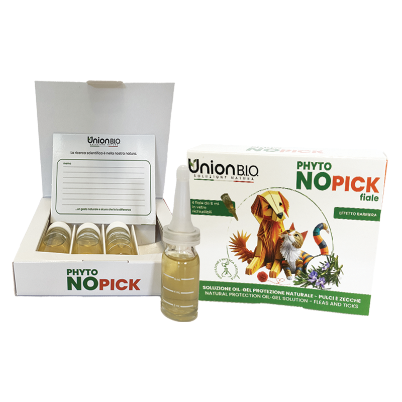 Union Bio - Phytonopick 4 Fiale Da 8 ml - Soluzione Naturale Oil-Gel Per Animali