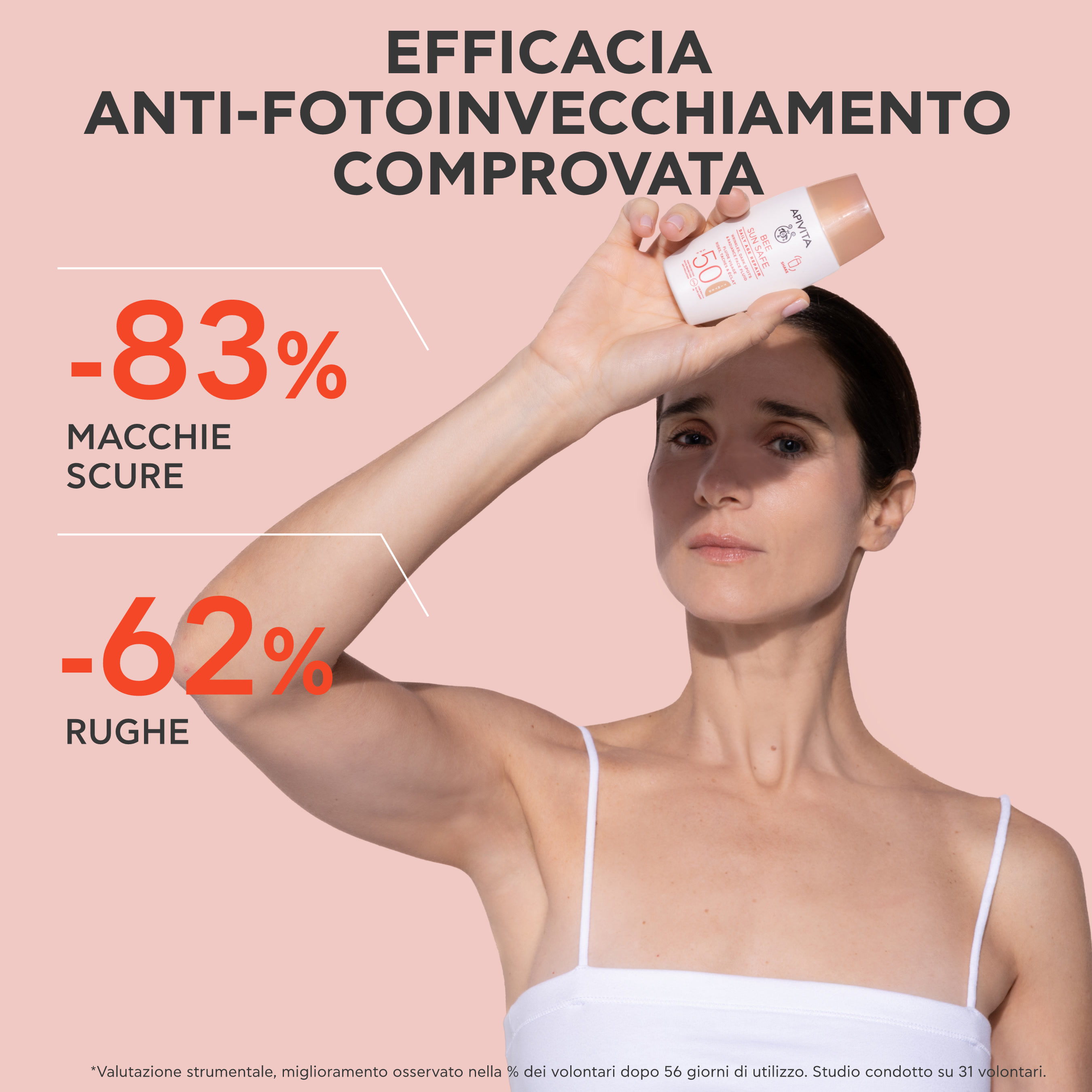 Apivita Bee Sun Safe - Fluido Colorato Anti-Rughe E Anti-Macchie Viso 50 ml