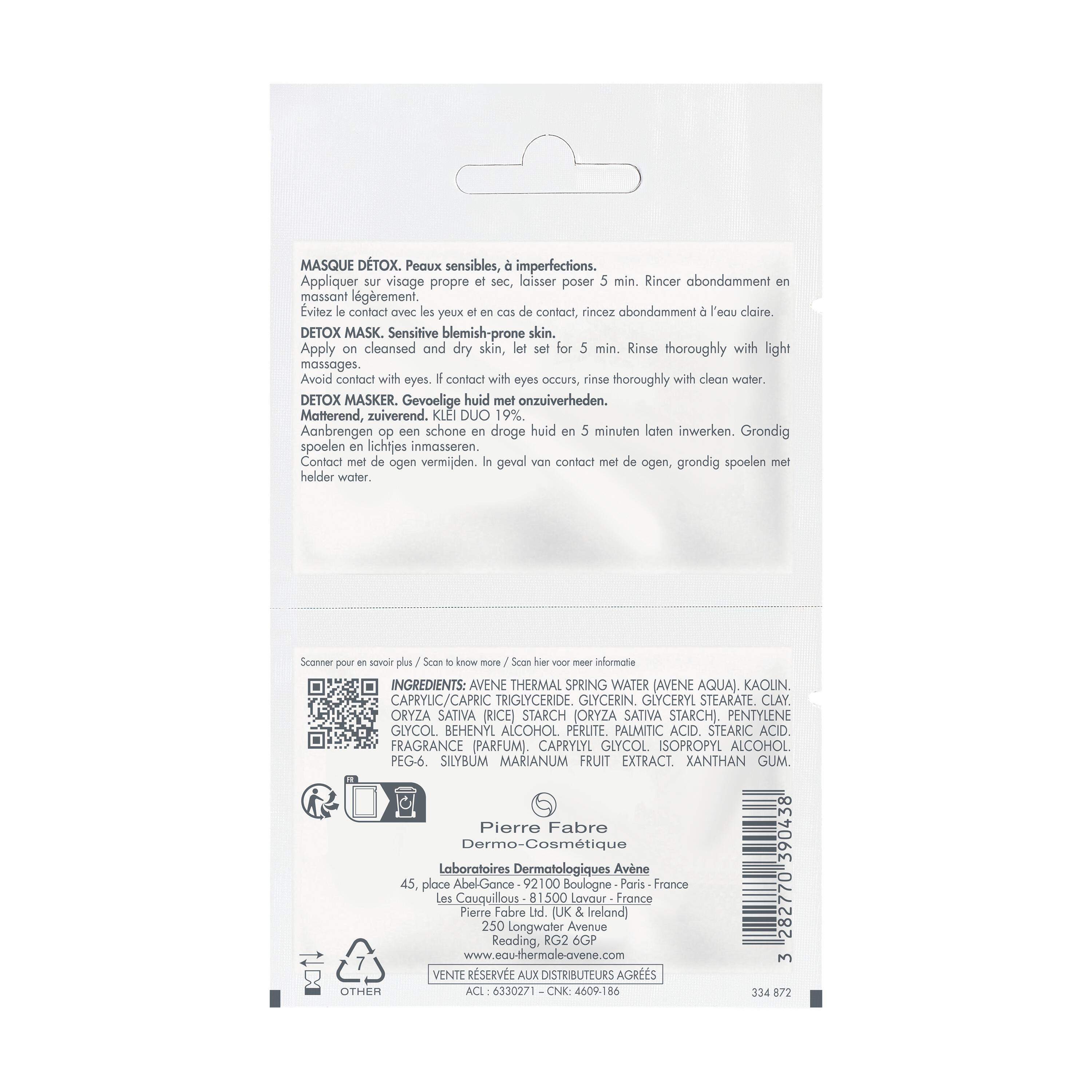 Eau Thermale Avène CLEANANCE Maschera Detox 12 ml