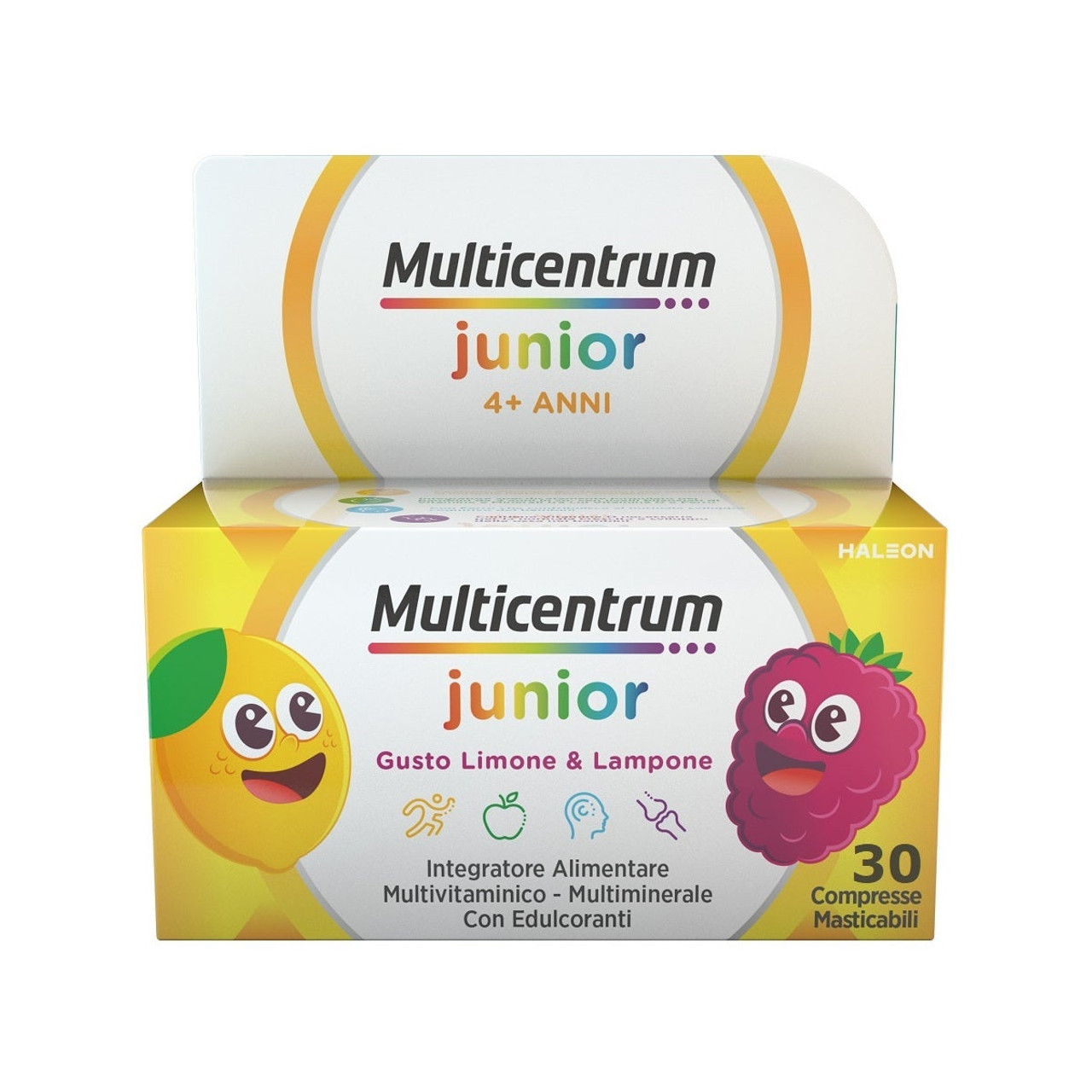 Multicentrum Junior Integratore Alimentare Vitamine Bambini Vitamina D Vitamina C Ferro 30 Cpr