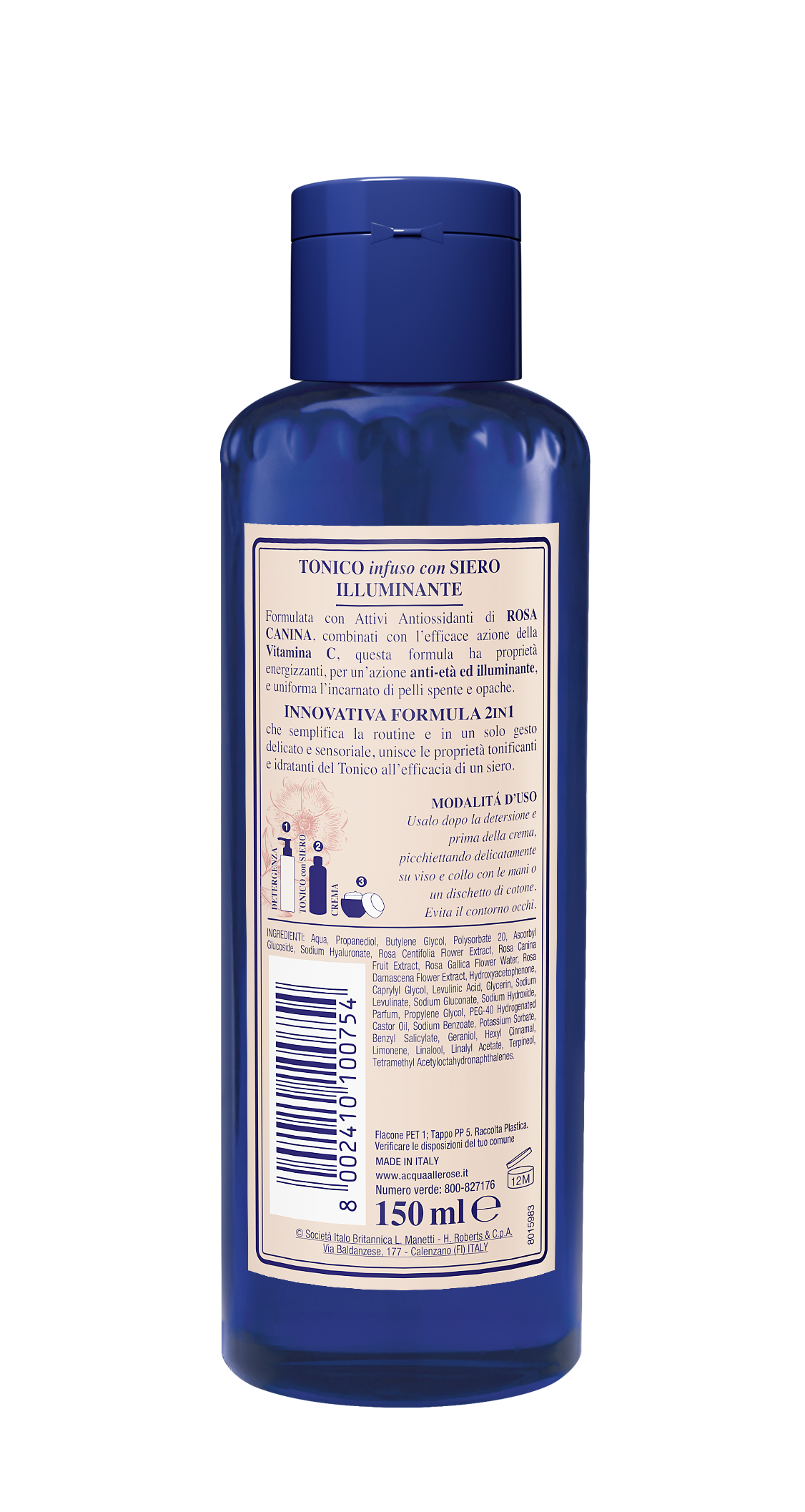 Acqua Alle Rose - Tonico Infuso Con Siero Illuminante 150 ml