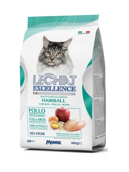LECHAT GATTO EXCELLENCE HAIRBALL POLLO 400GR