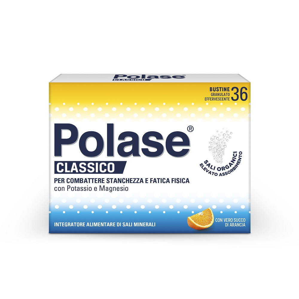 Polase Classico Integratore Alimentare Sali Minerali Organici Magnesio Potassio Gusto Arancia 36 Bst