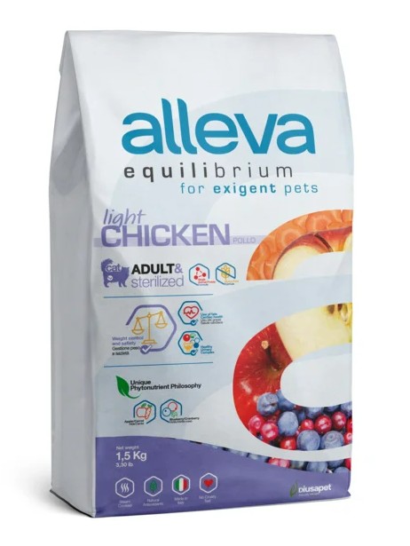 ALLEVA EQUILIBRIUM CAT ADULT STERILIZED CHICKEN KG 5 - P61206