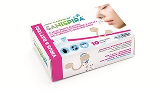 Sanispira Virus & Batteri Filtri Nasali Misura S 10 Pezzi