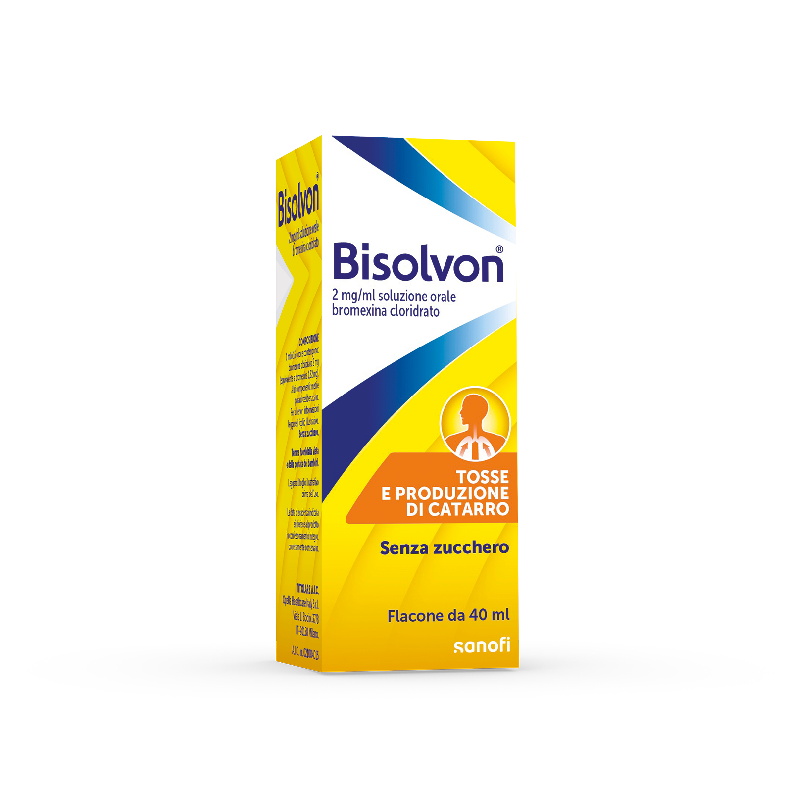 Bisolvon Gocce 2 mg/ml Soluzione Orale Bromexina Cloridrato 40 ml Bisolvon Gocce 2 mg/ml Soluzione Orale Bromexina Cloridrato 40 ml