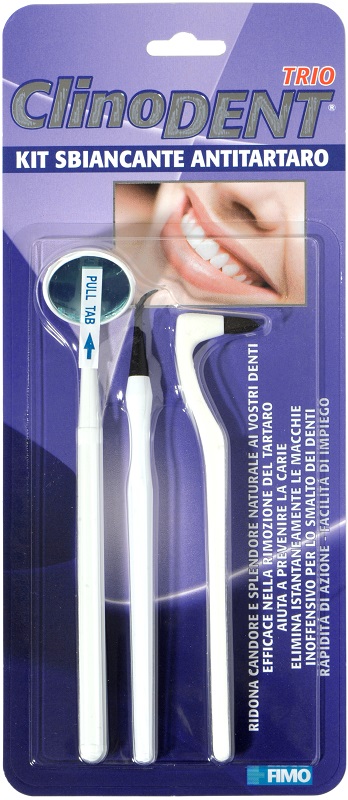 Fimo Clinodent Trio Kit Sbiancante Anti Tartaro Fimo Clinodent Trio Kit Sbiancante Anti Tartaro