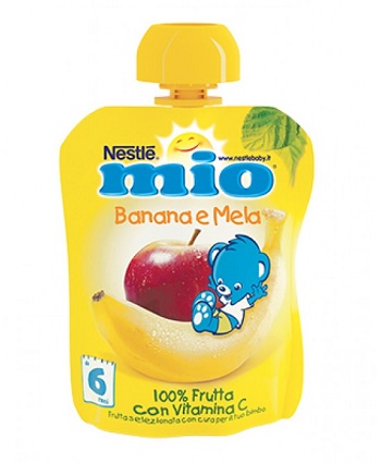 NESTLE MIO POUCH FRUTTA BEVIBILE MELA BANANA 90ML NESTLE MIO POUCH FRUTTA BEVIBILE MELA BANANA 90ML