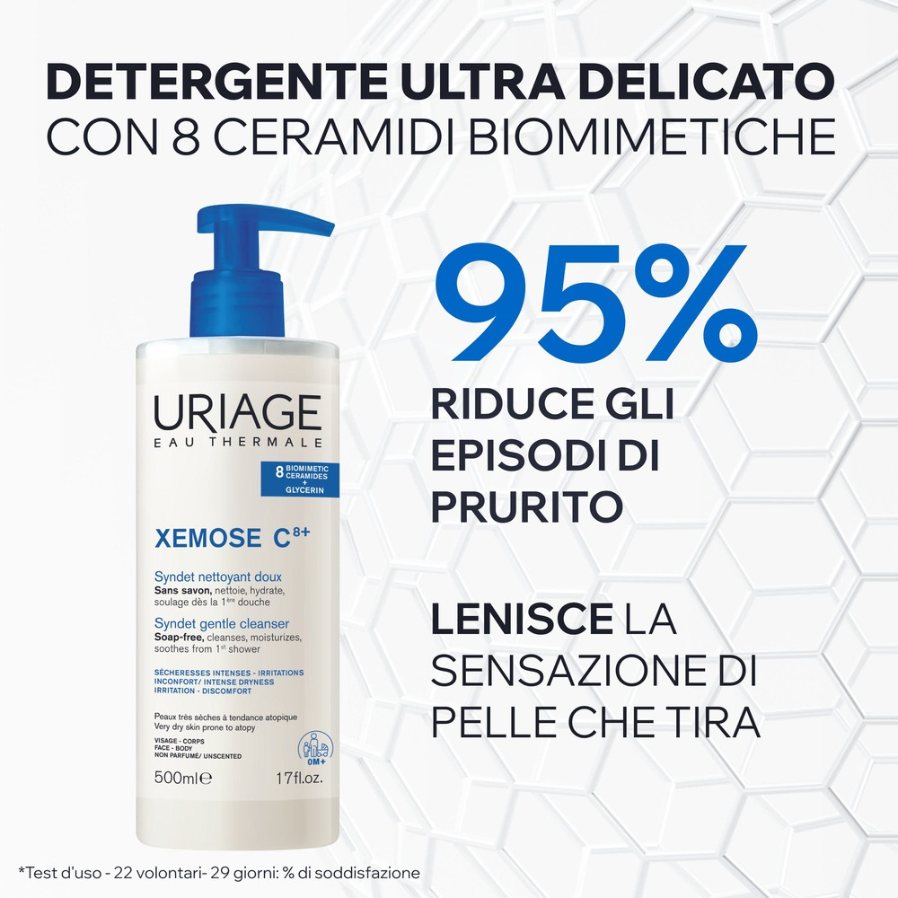 Uriage Xémose Syndet Detergente Delicato Pelle Secca 500 ml