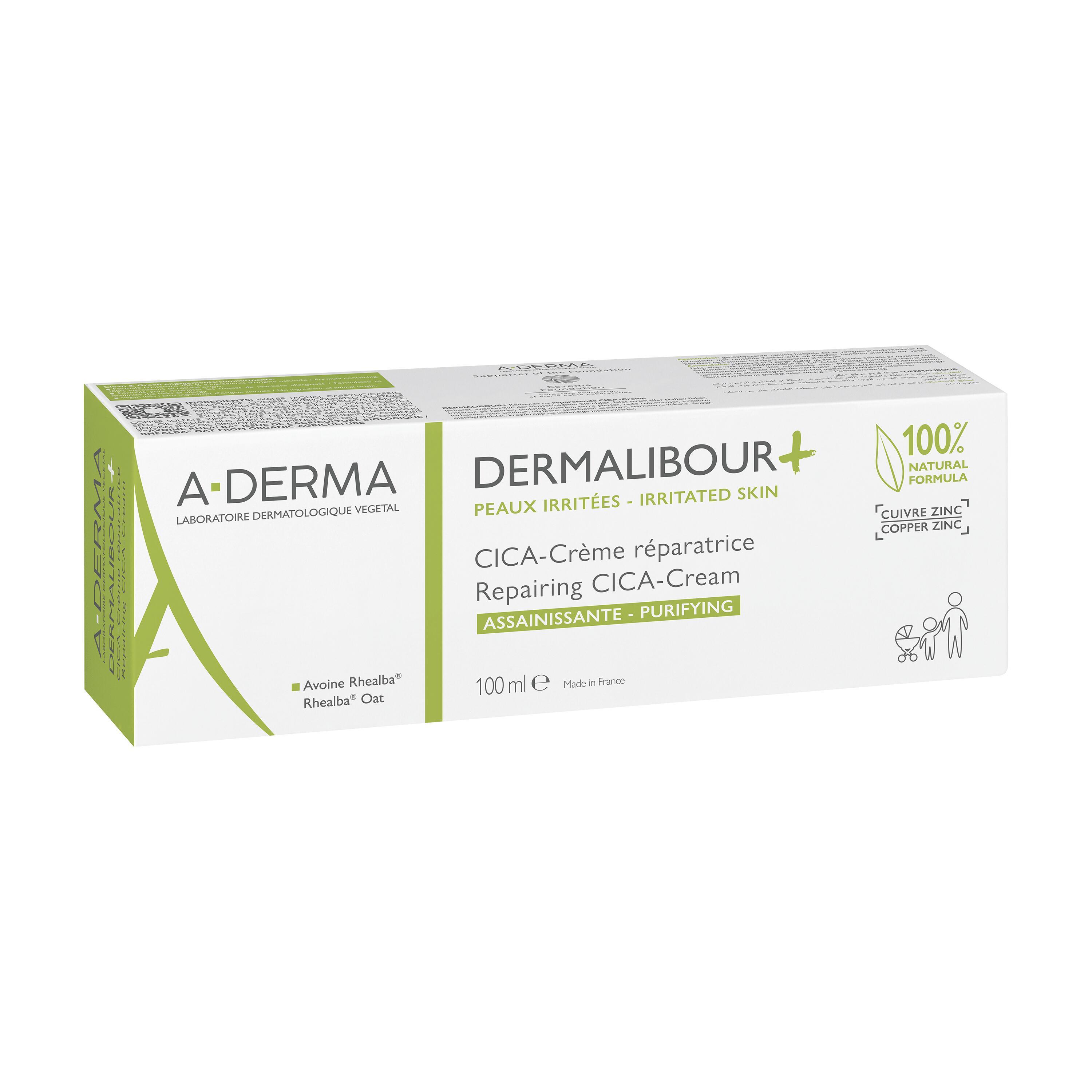 A-Derma Dermalibour+ - Cica Crema Ristrutturante Purificante Per Pelle Irritata E Fragile 100 ml