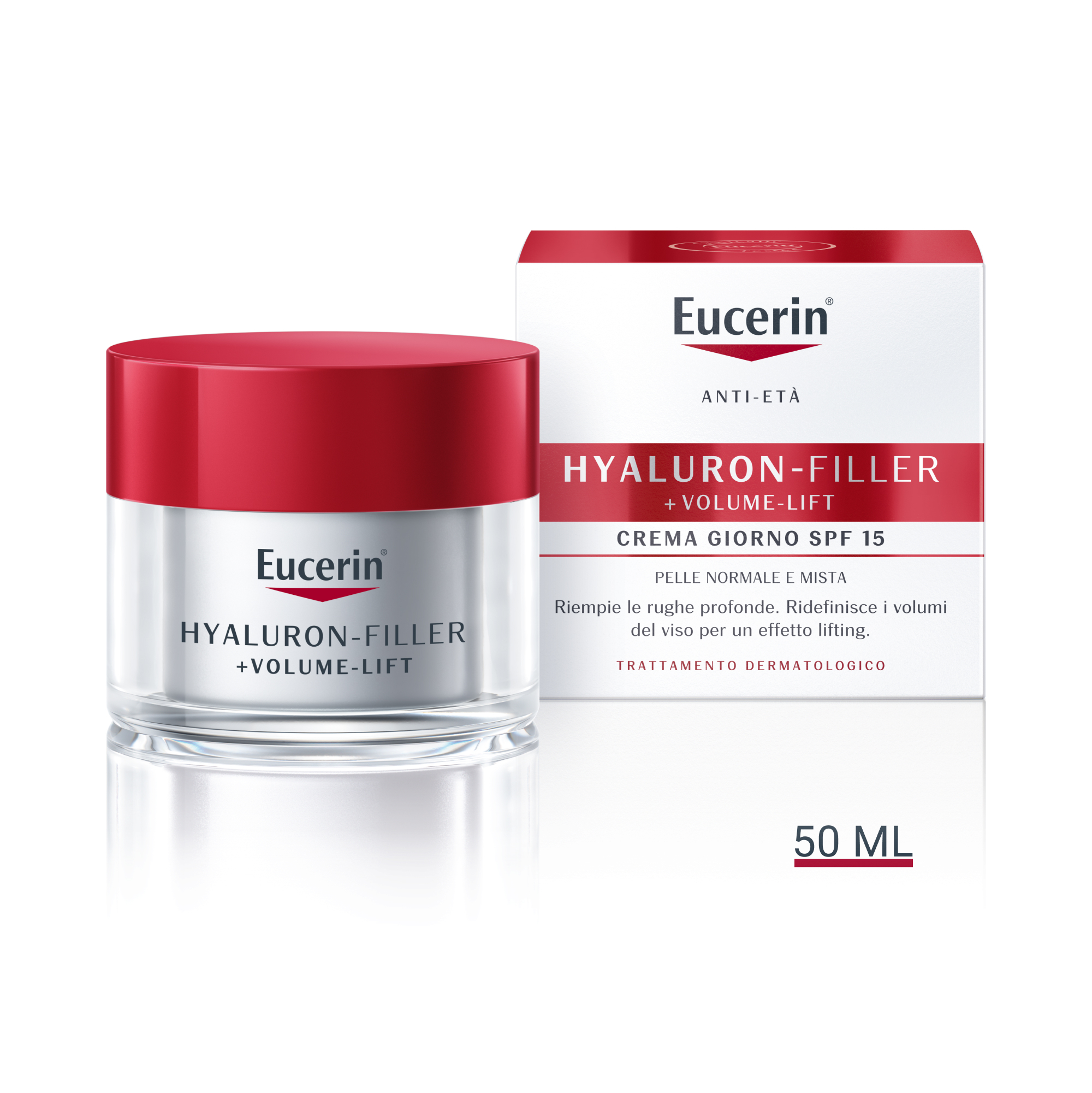 Eucerin Hyaluron-Filler Volume crema Giorno pelle mista 50mL Eucerin Hyaluron-Filler Volume crema Giorno pelle mista 50mL
