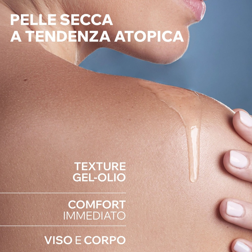 Uriage Xémose Olio Lavante Lenitivo Corpo Doccia e Bagno per pelle secca, a tendenza atopica 1 L