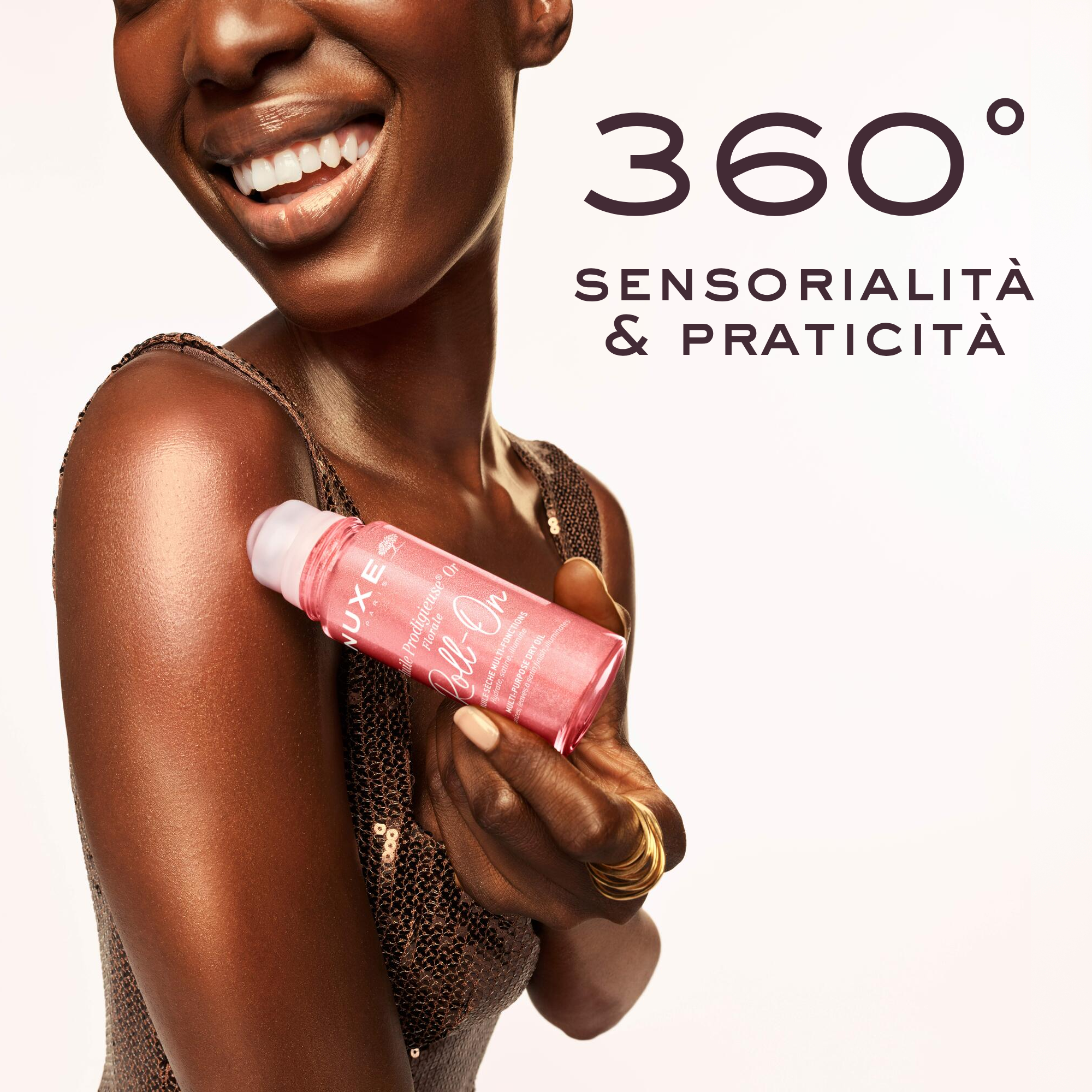 Nuxe - Huile Prodigieuse Florale Or - Olio Secco Per Viso, Corpo E Capelli Roll-On 60 ml