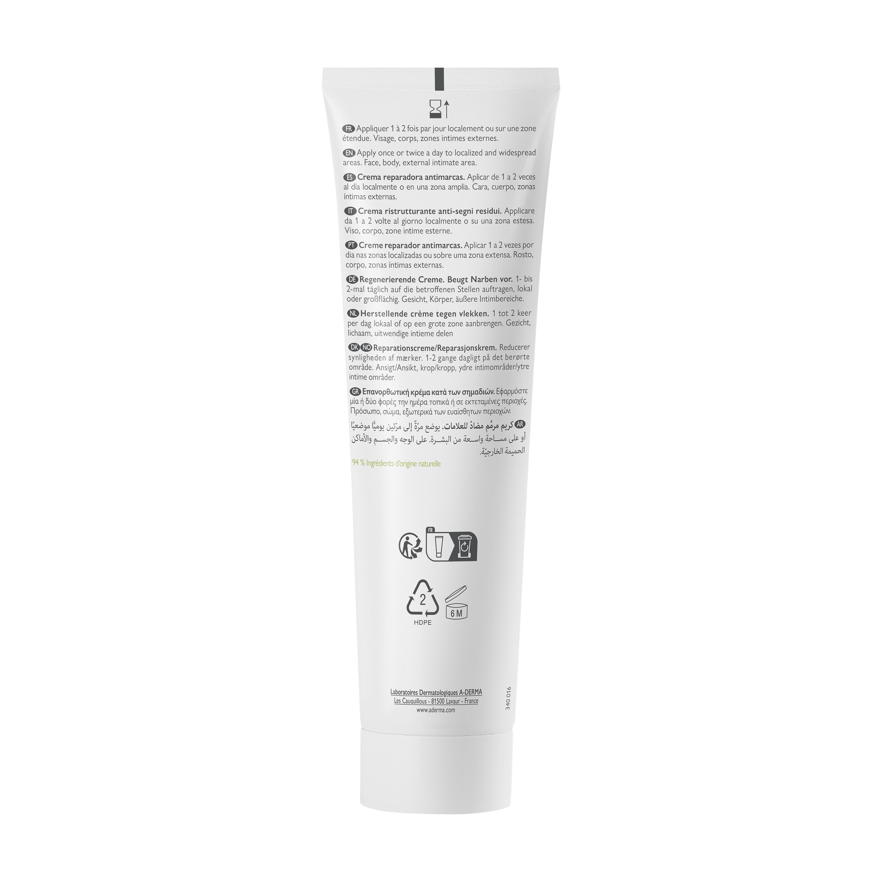 A-Derma Epitheliale Ultra Repair - Crema Ristrutturante Anti-Segni Residui 100 ml