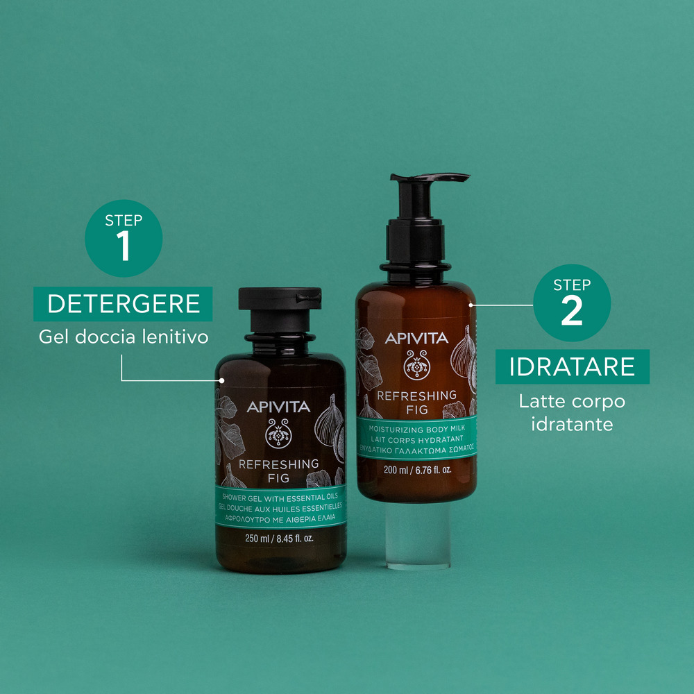Apivita ReFreshing Fig - Latte Idratante Corpo Con Fico E Propoli Per Pelle Normale 200 ml