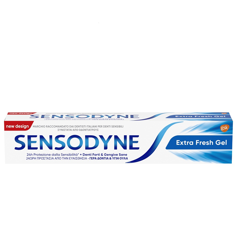 Sensodyne Extra Fresh Gel Dentifricio Denti Sensibili Igiene Dentale Denti Forti e Gengive Sane 75ml Sensodyne Extra Fresh Gel Dentifricio Denti Sensibili Igiene Dentale Denti Forti e Gengive Sane 75ml