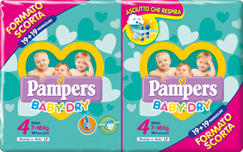 PAMPERS BABY DRYDUO DWCT MAX38