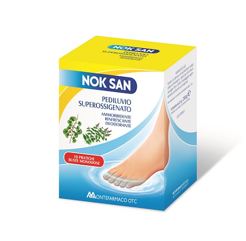 Nok San Pediluvio Superossigenato Ammorbidente e Deodorante 10 Bustine
