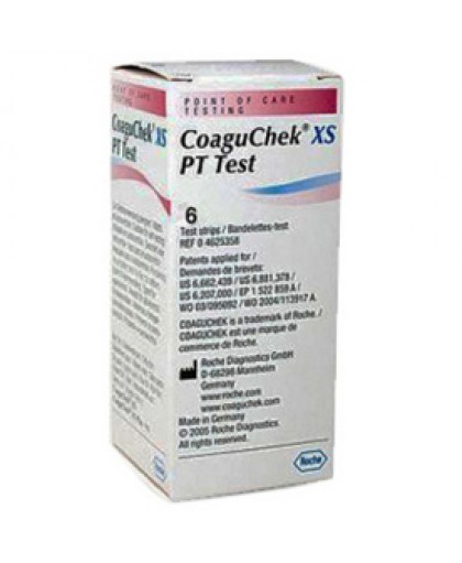 Roche CoaguCheK XS Strisce PT Test 6 Strisce