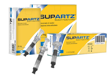 Supartz - Siringa Intrarticolare di acido ialuronico - 2,5 mL - 1 pezzo Supartz - Siringa Intrarticolare di acido ialuronico - 2,5 mL - 1 pezzo