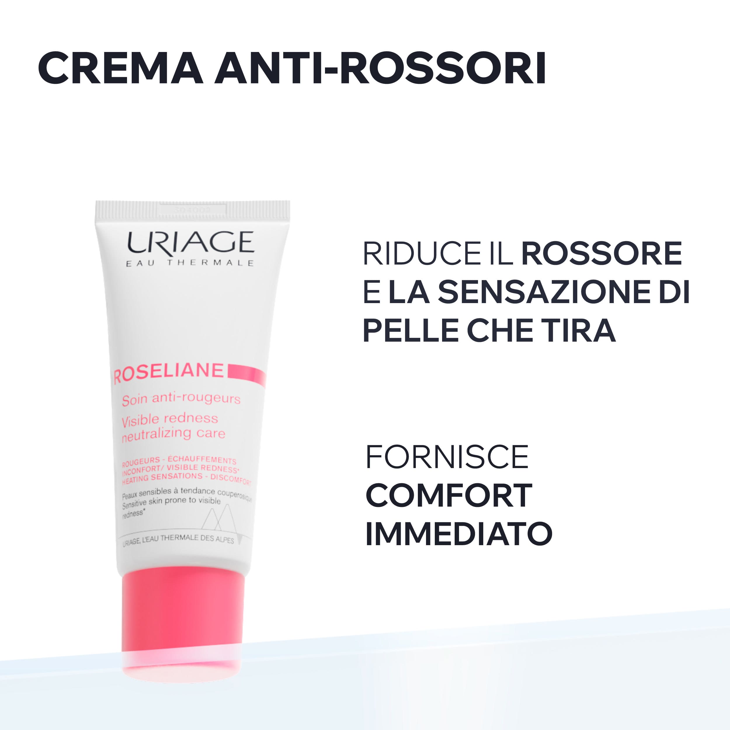 Uriage - Roseliane - Crema Anti-Rossori Viso Lenitiva E Idratante 40 ml