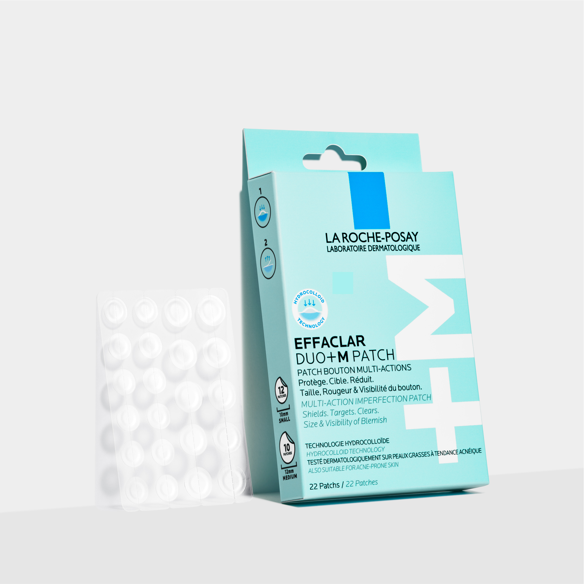 La Roche-Posay Effaclar - Duo+M Patch Monouso Anti-Imperfezioni Pelle Acneica, 22 Patchs