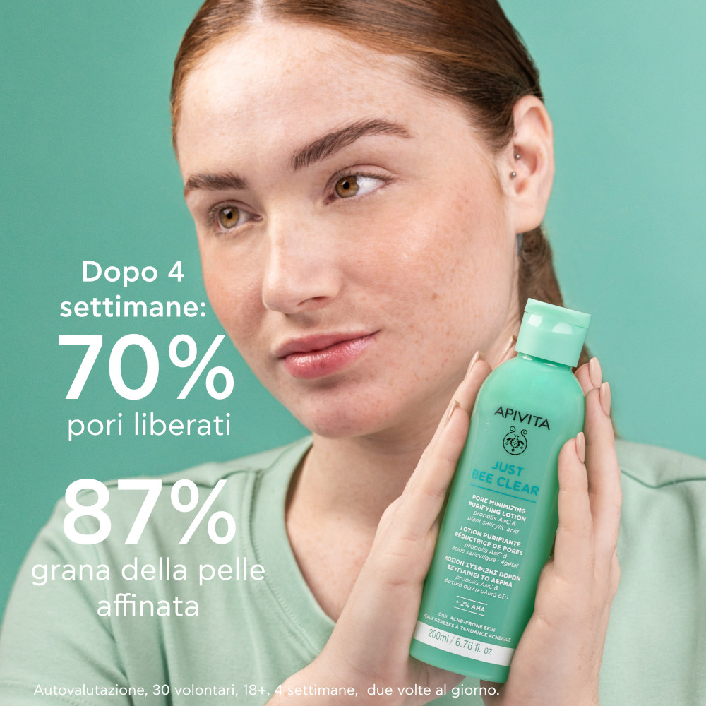 Apivita Just Bee Clear Lozione Purificante Minimizza i Pori